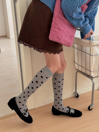 Dot Stockings Pattern Polka Large