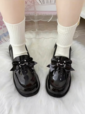 Shoes Height Black with Preppy Style Heel 5cm