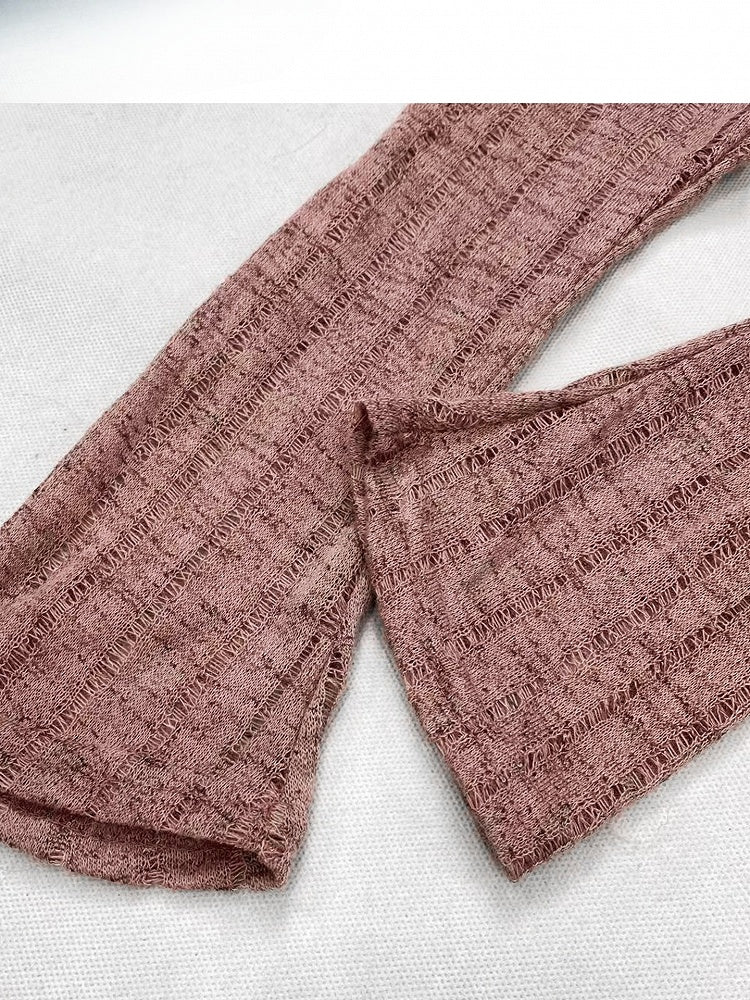 + Schal Brauner Buchstabe Asymmetrisches Top Musterdruck Millard Rötlich Gestreifter Modesaum