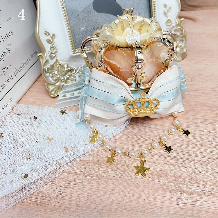 Lolita And Star Floral Options 4 Beaded Charm Design Mini Crown Hat Idol