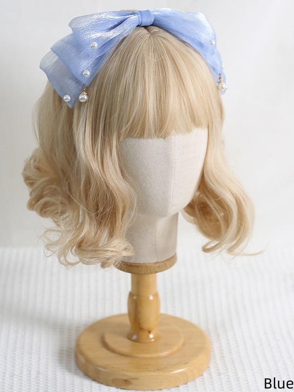 Lolita with Cute Bowknot 13 Pearlescent Decorations KC Colors Gauze Bead