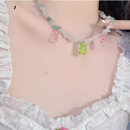 Y2K マクロン グミベア ネックレス リング ブレスレット