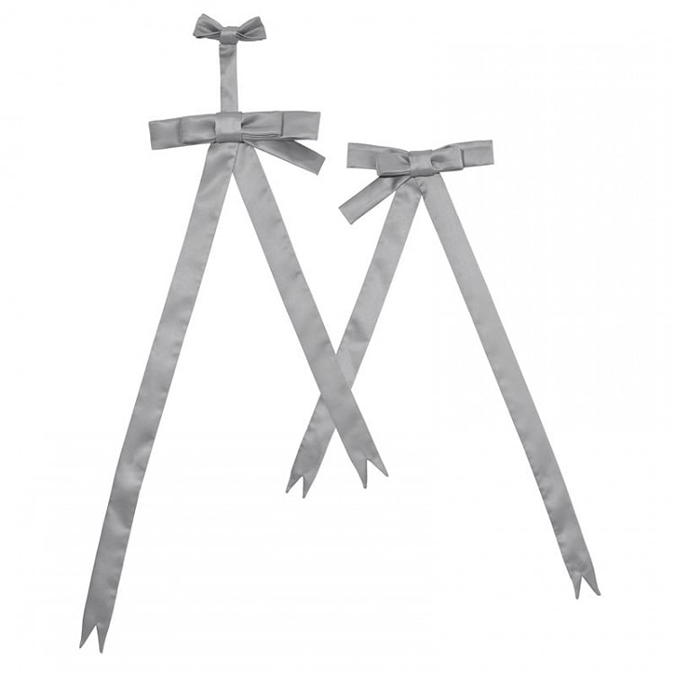 Gray Accessory Detachable Bows