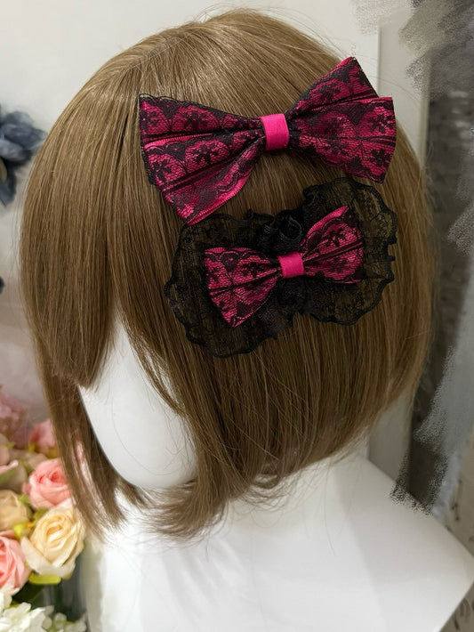 2 Options Bowknot BlackPink Hairclip