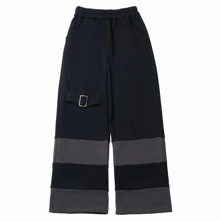 Pants Raccoon-Inspired Striped Black Gray