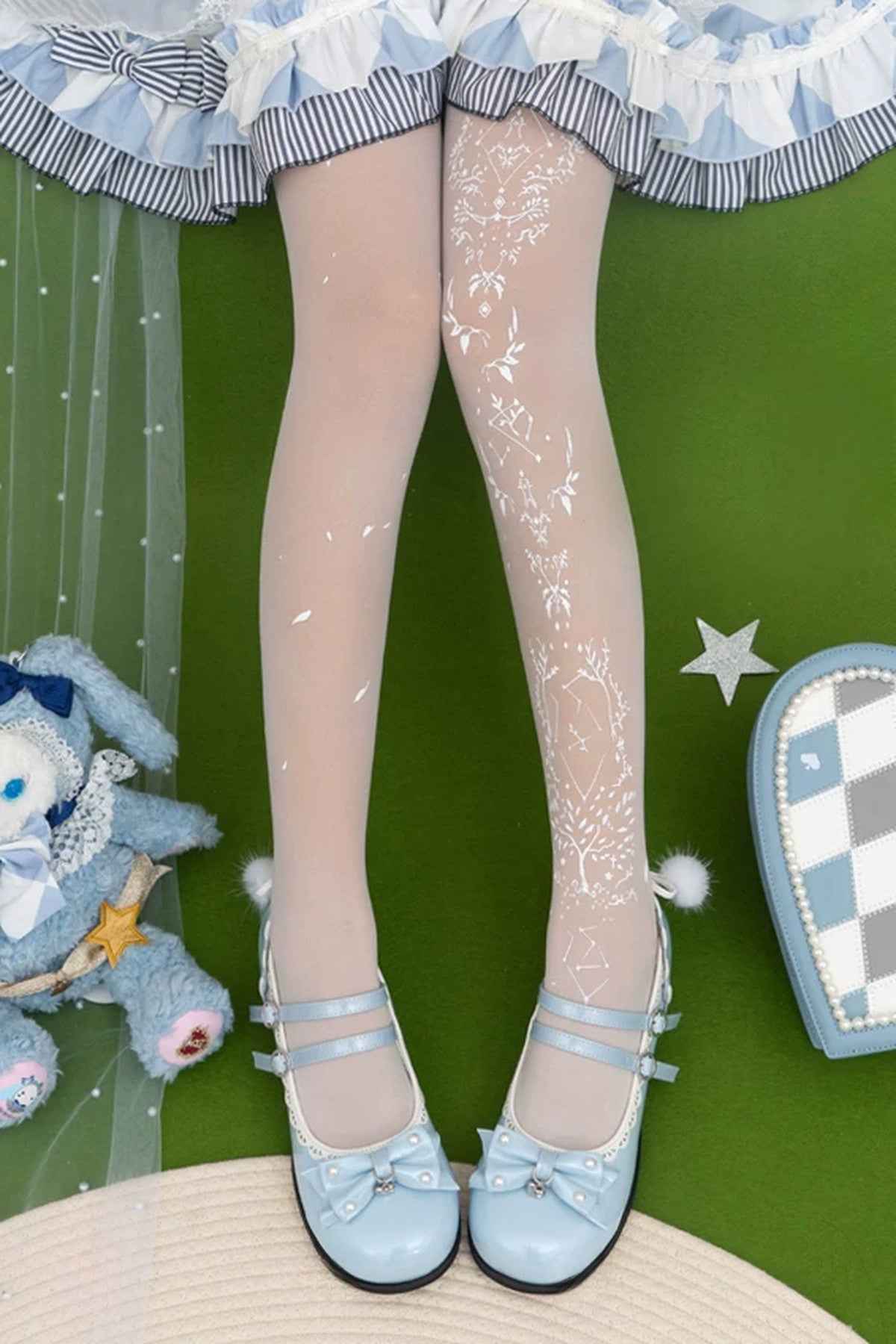 Alice and the World Tree Patterned Tights