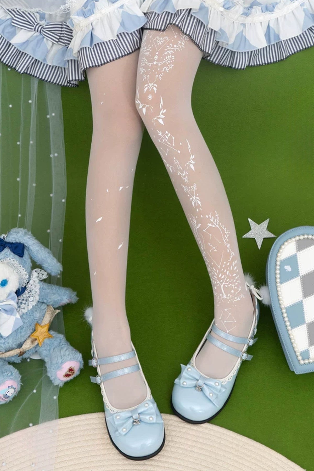 Alice and the World Tree Patterned Tights