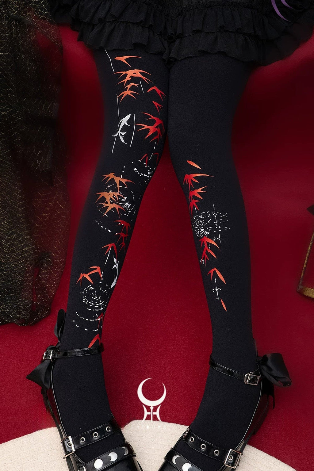Rain Bell Bamboo Patterned Tights
