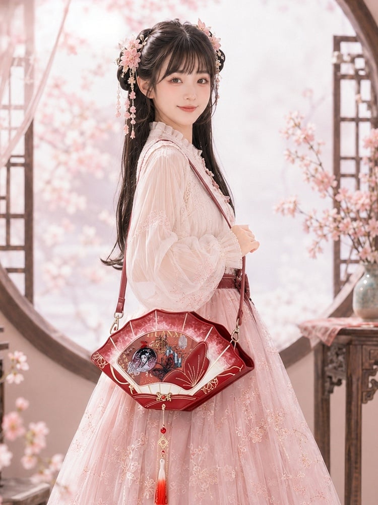 Sac Ita Papillon Rouge Brodé par un Fan - thejunco