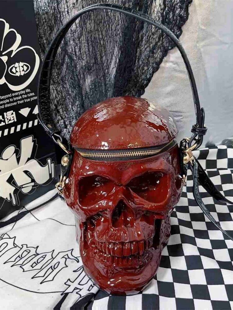 ゴシックパンクスカル型トートバッグ