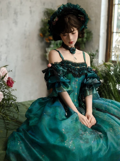 グリーンオイルペインティングバイブスマリースリーブ