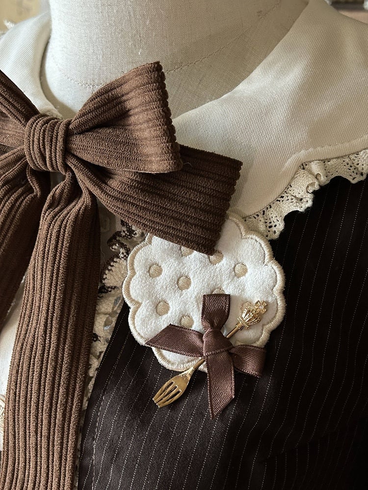 Cute Bow Brooch Lolita Fork