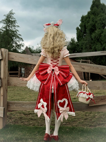 Train Lolita Red Bow Oversized Sweet