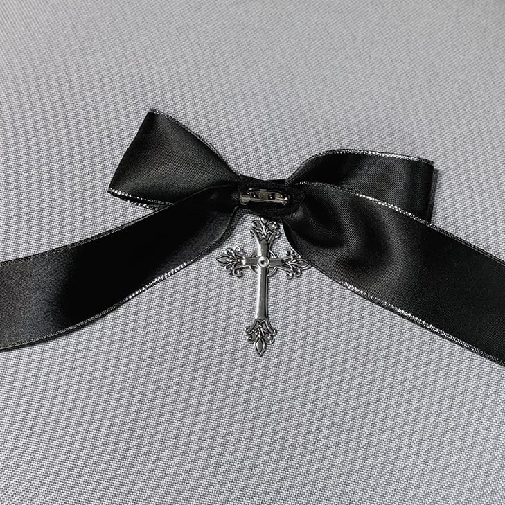 Schwarzes Ärmelkleid, lang, Lolita Kei-inspiriert, grau, Jirai und