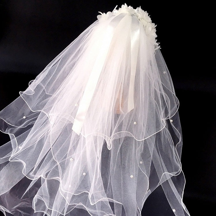 KC Lolita with Veil Lily Beads White Decorated