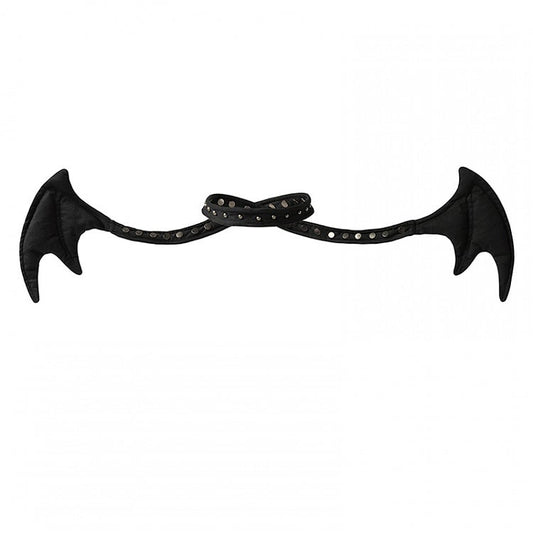 Punk Black Devil Wings Halsband