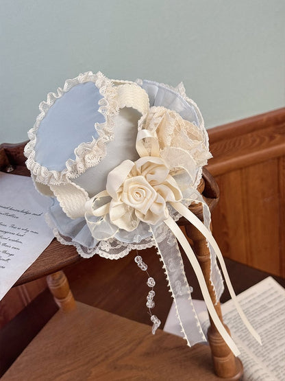 Beige Mini Hat / Blue Black Purple Red