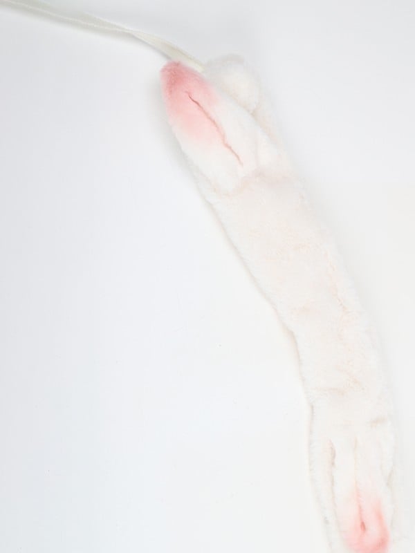 Plush Pink Earmuffs Lamb Sweet Lolita Ear White