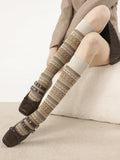 Pattern Socks Colors Maillard 4 Retro Calf Style