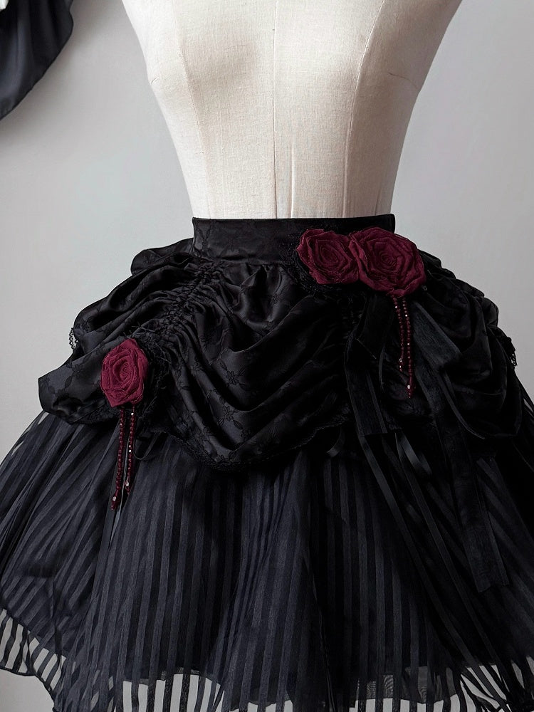 Brosche Rote Rose