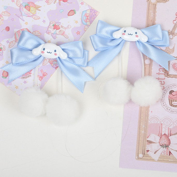Lolita Bowknot Hairclip Light Sweet Blue