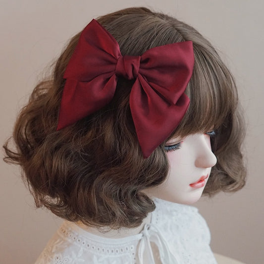 Red Hairclip Bow Big