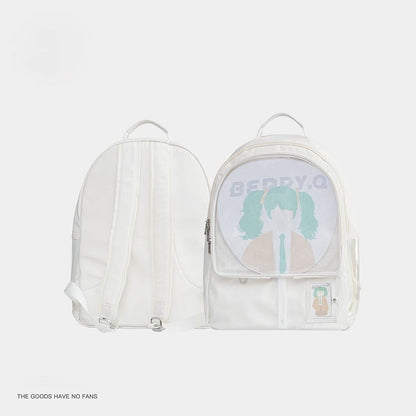 Window Backpack White with Ita Display