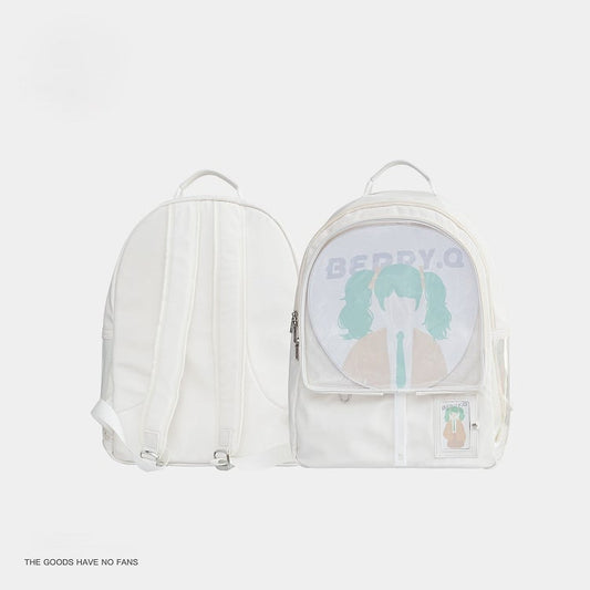 Window Backpack White with Ita Display