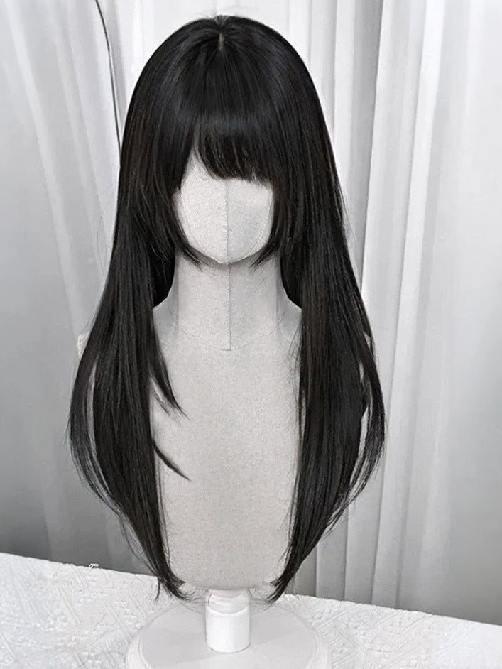 2-Color 65cm Straight Bangs Wig - Meow Island Wig