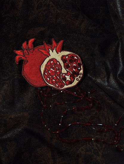Pomegranate Embroidery Brooch - Blossom Herald