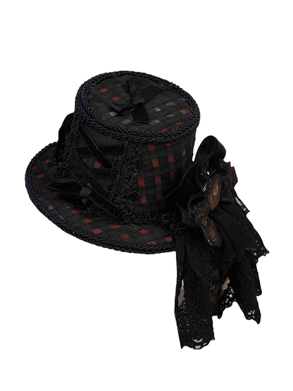 Black and Red Sweet Lolita Mini Hat