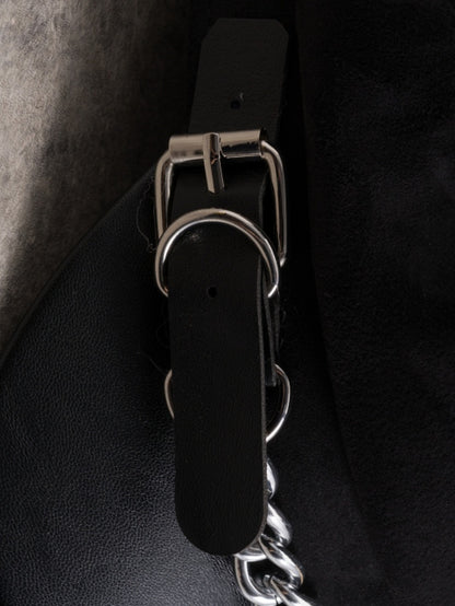 Hat Star Heart Charm With Black Design Buckle Gothic Beret Chain