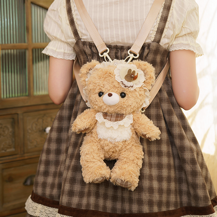 Bear Plush Cute Detachable Straps With Shoulder Backpack