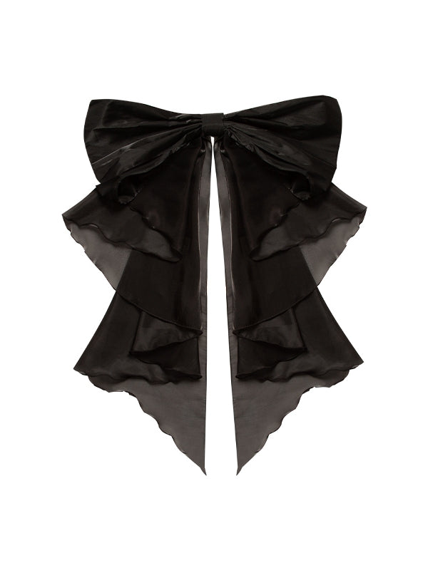 Große schwarze Schleppschleife