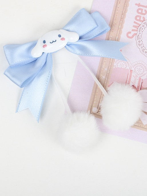 Lolita Bowknot Hairclip Light Sweet Blue