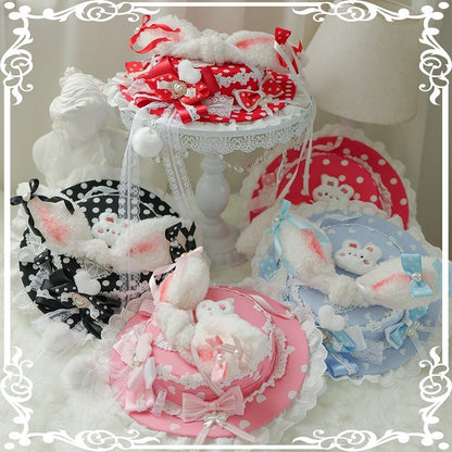 Color Decorated Options Beaded Bowknot Polka-dot Pattern 5