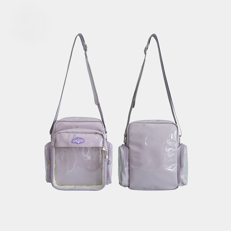 Display with Purple Crossbody Window Ita Bag