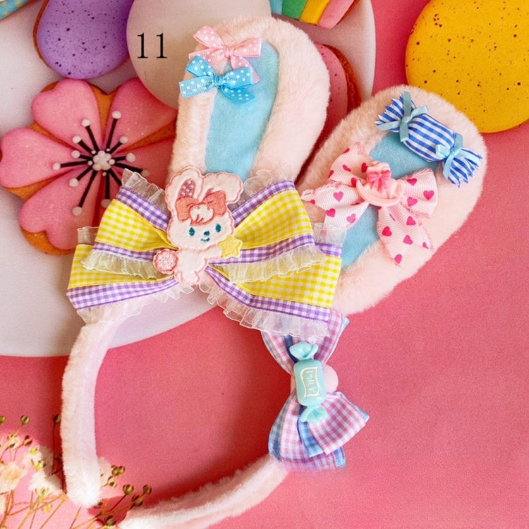 Bunte Schleife Haarspange Abzeichen Halskette Handgelenksfesseln