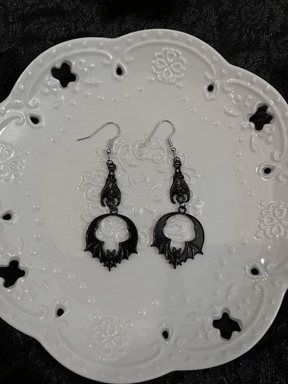 Bat Decoration Gothic Earrings 2 Colors