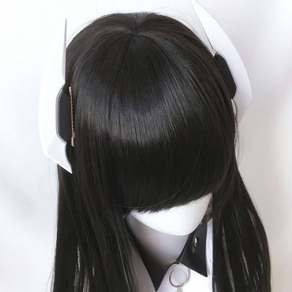 Gray/White/Blue/Black Hairclips Pointed Cyberpunk Horn Fashion