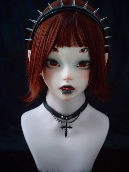 Punk Black KC Headband with Spike Accents - Strange Sugar