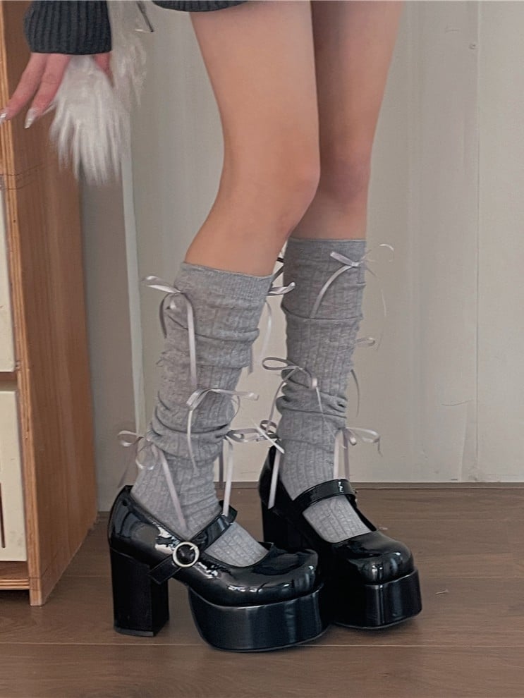 Stockings Balletcore Options 6 Bowknot Ribbon Color