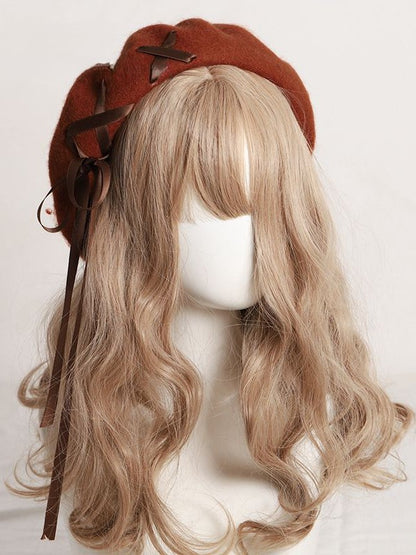 Farbe 11 Optionen Gekreuzte Baskenmütze Akzente mit Quaste und verziert – Band