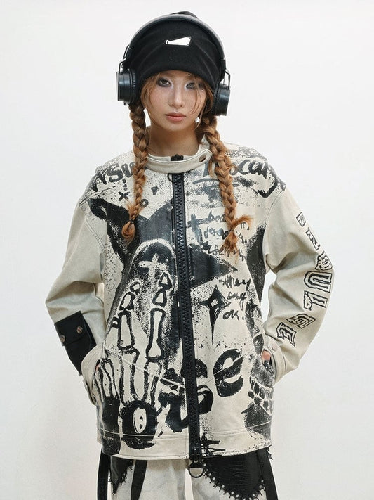 Letter Jacket Punk - Grey