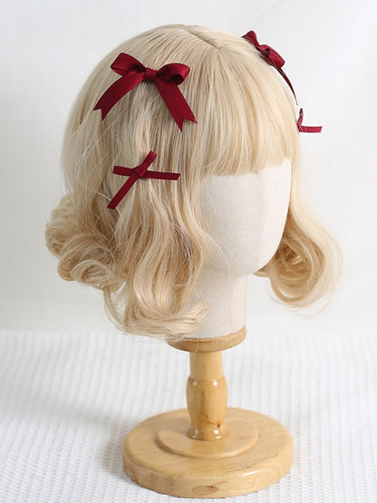 Colors 2 15 Pairs Bowknot Of Cute Lolita Hairclips