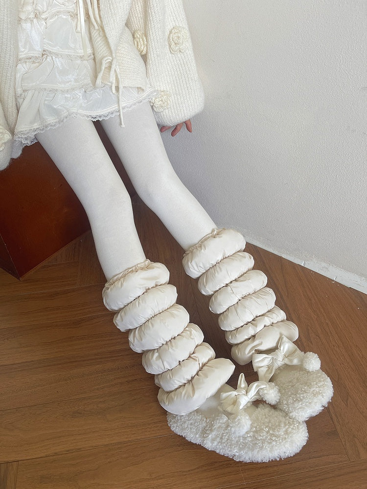 6 Puffer Design Warmers Donut-Inspired Leg Colors