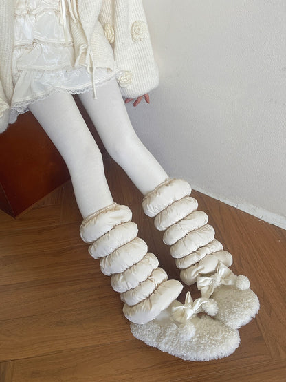 6 Puffer Design Warmers Donut-Inspired Leg Colors