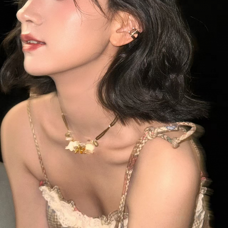 Lily of the Valley Beaded Necklace