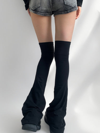 Flared Solid-Color 4 Warmers Colors Leg