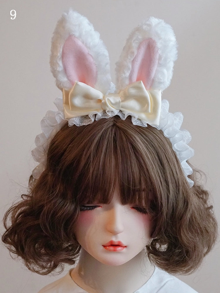 詳細 KCオプション 耳飾り 蝶結び レース 11トリム バニー